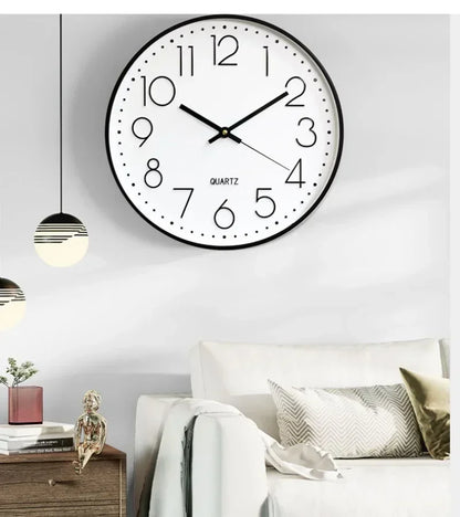 "8-Inch Silent Wall Clock – Modern Non-Ticking Battery-Operated Decorative Clock"