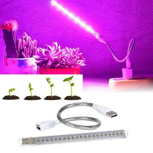 "5V USB Full Spectrum Plant Grow Light – Indoor Grow Lamp for Seedlings, Flowers, Hydroponics & Vegetables"