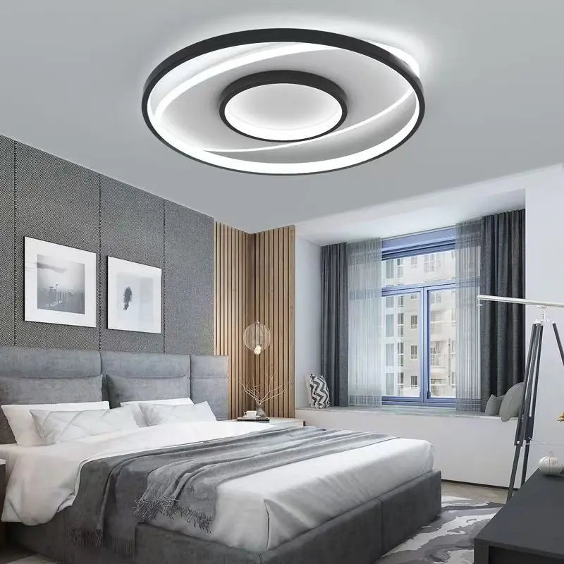 "Modern LED Ceiling Light – 50CM Dimmable Round Lamp for Bedroom & Living Room"