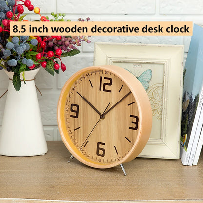 Wooden Wall Clock | Silent Quartz Movement | Modern Design | Home Decor | Living Room