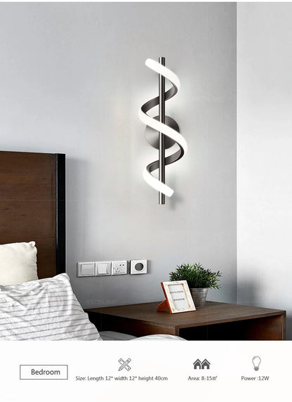 "Modern LED Wall Lamp – Creative Wall Sconce for Bedroom, Living Room, & Home Decor"