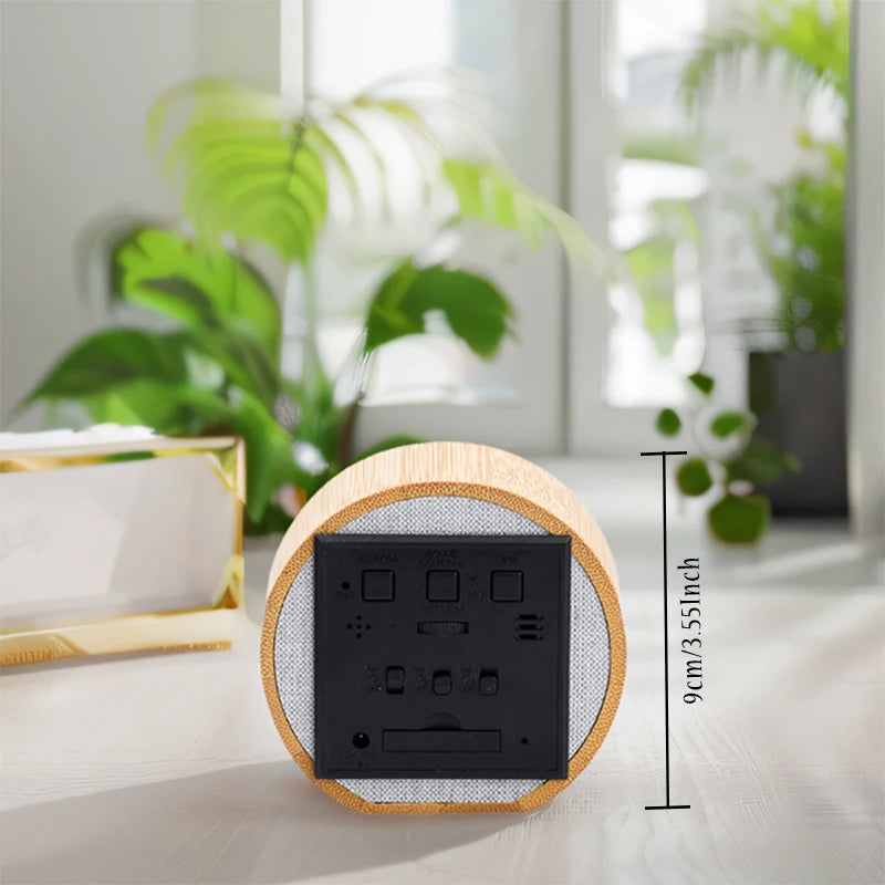 Wooden Digital Alarm Clock | Silent | Modern Design | Bedroom Clock | Home Decor