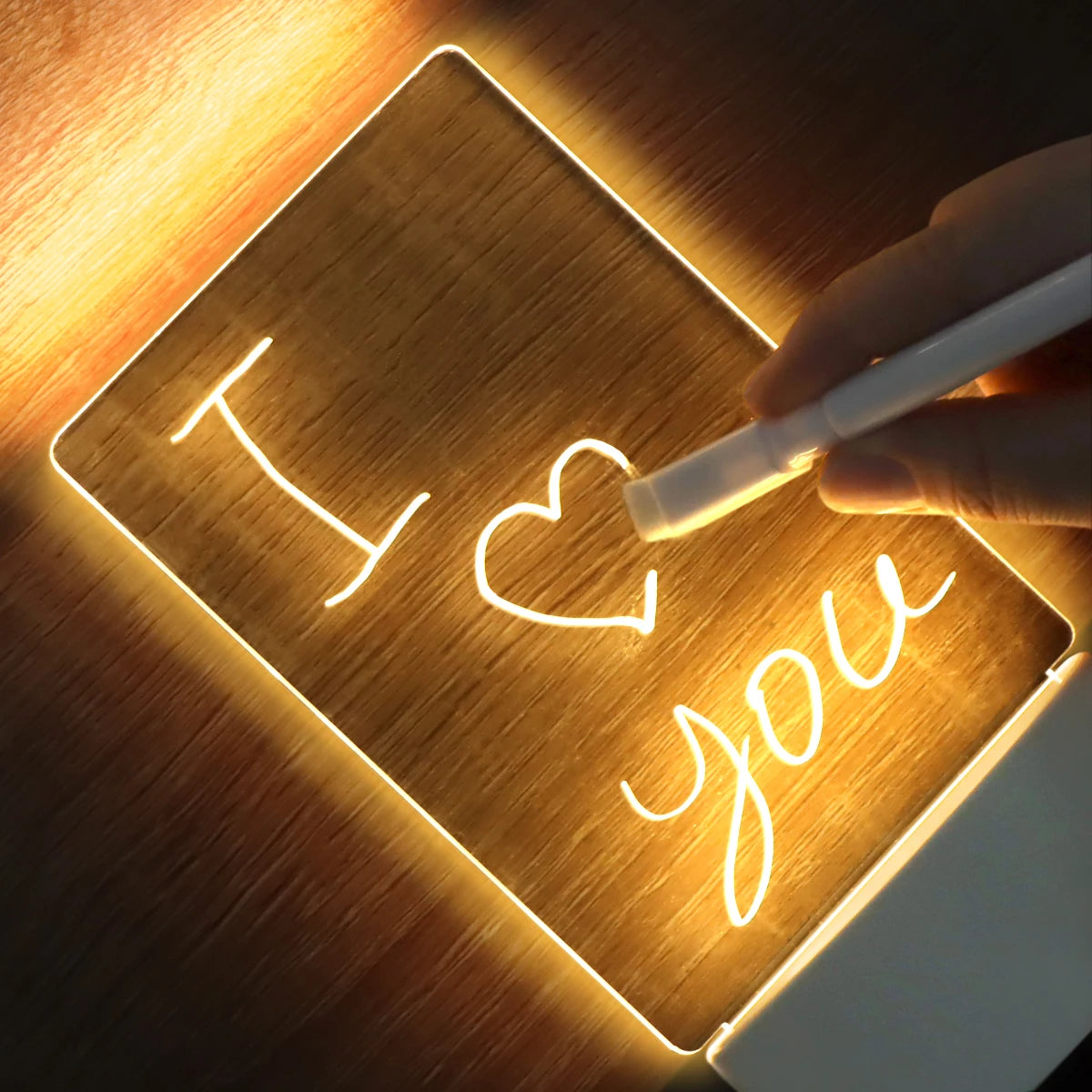 LED Night Light with Message Board | USB Rechargeable | Creative Design | Bedroom Decor | Desk Lamp