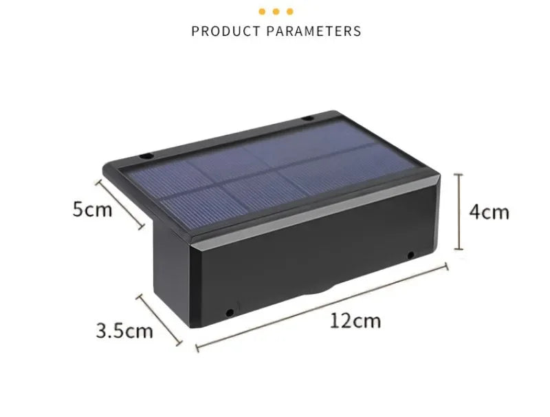 Solar LED Wall Lamp | Outdoor Lighting | Waterproof | Bright | Garden Decor