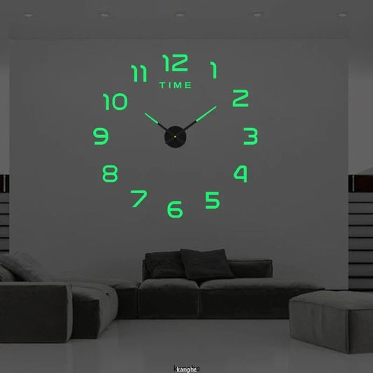 Modern Minimalist Wall Clock | DIY | 3D Numbers | Adjustable Size | Home Decor