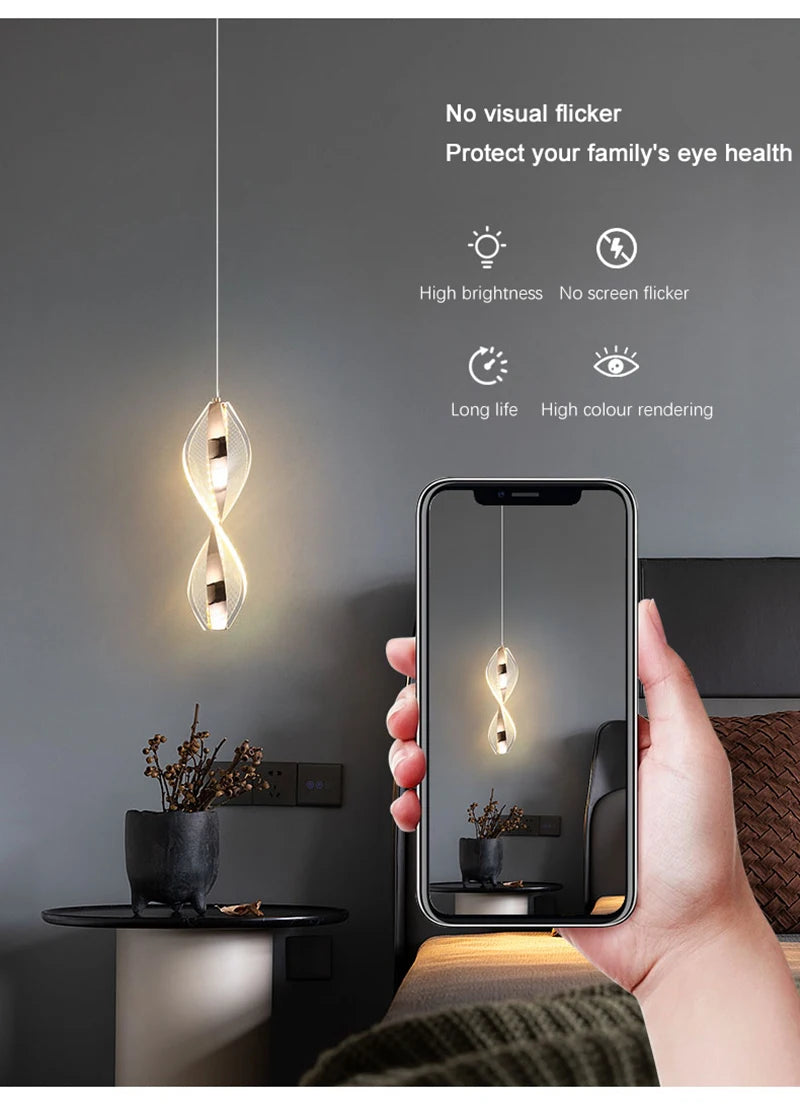 "Nordic LED Pendant Light – Modern Hanging Lamp for Living Room, Bedroom & Home Decor"