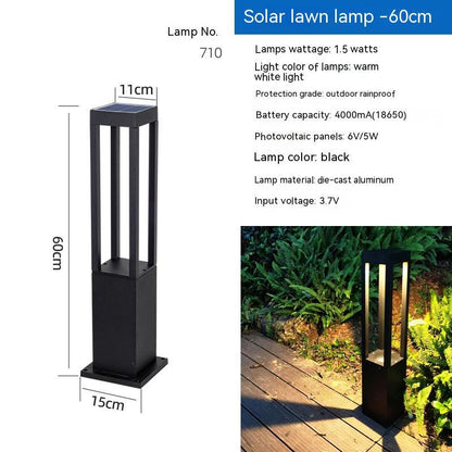 Outdoor Waterproof LED Solar Lawn Lamp for Garden and Courtyard Lighting