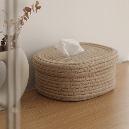 Nordic Cotton and Linen Tissue Box-A Stylish and Functional Piece