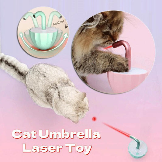 Interactive Cat Umbrella Laser Toy â€“ Fun & Engaging Play for Your Feline Friend - OptiChoice