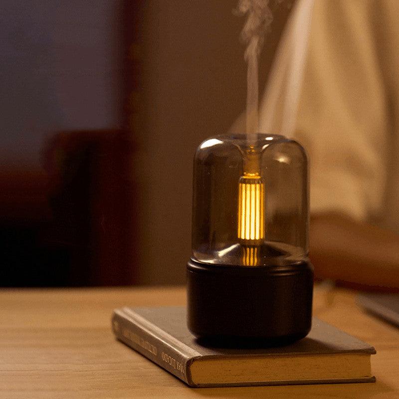 Atmosphere Candlelight Aroma Diffuser &lamp; Air Humidifier with LED Night Light - OptiChoice