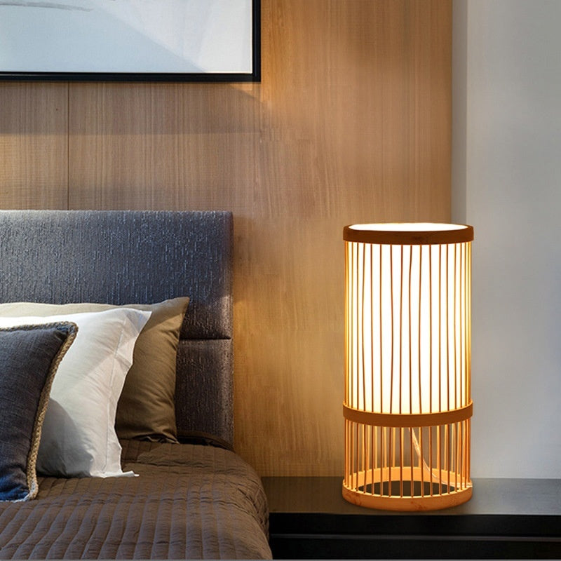 Nordic Style Wooden Zen Bedside Lamp