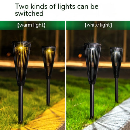 Flower-Shaped Solar Garden Ground Lamp for Courtyards