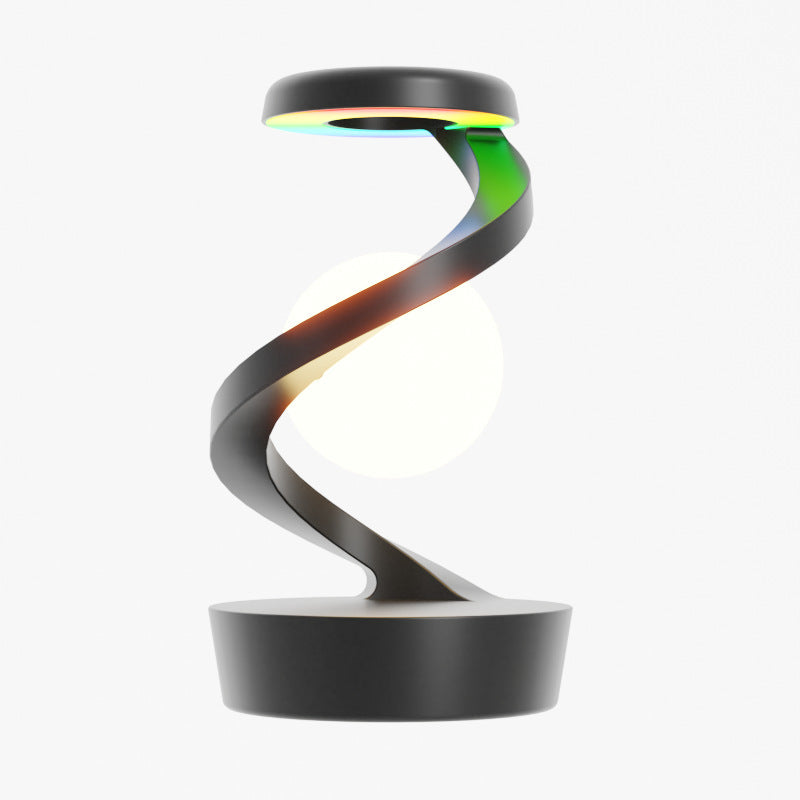 Rotating Moon Desk Lamp with Wireless Charging | Modern Touch-Control LED Night Light for Home Decor