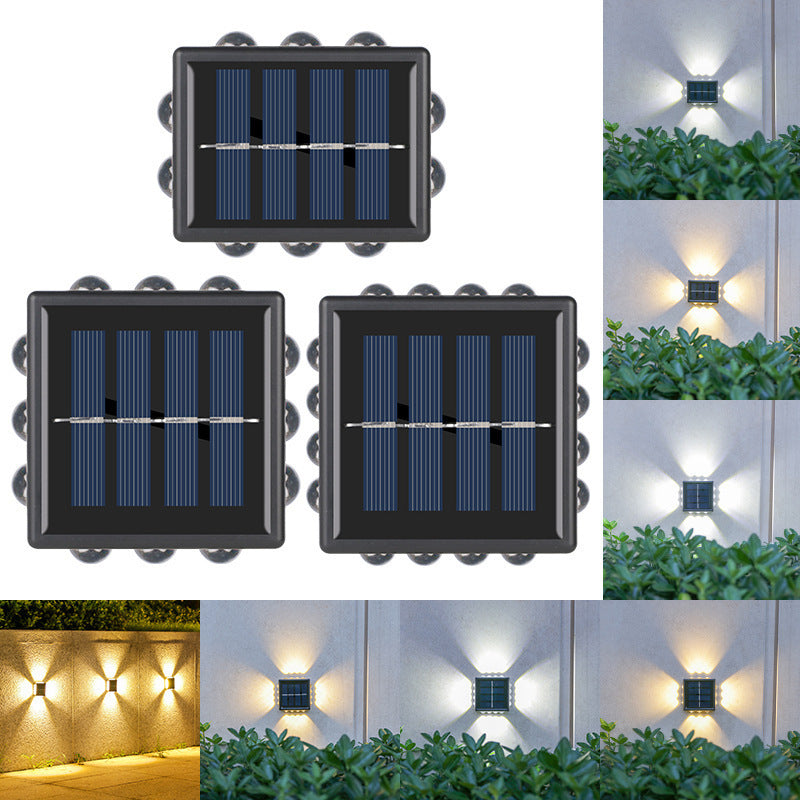 Solar Outdoor Wall Convex Mirror Lamp â€“ Modern Garden and Courtyard Lighting with IP65 Protection - OptiChoice