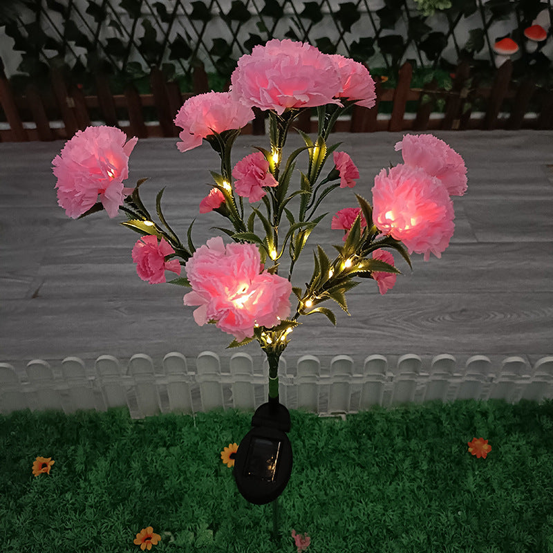 Solar Carnation Festive Lantern Outdoor LED Simulation