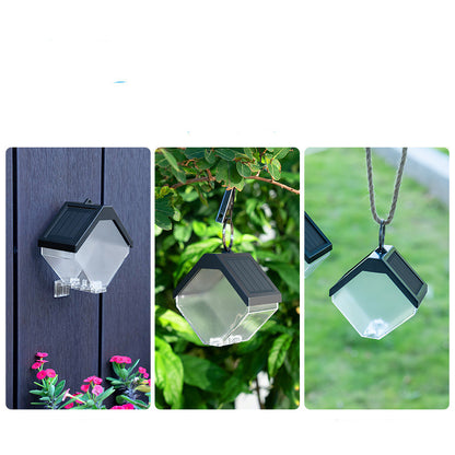 Outdoor Solar Ice Brick Chandelier - Dual Color LED Waterproof Lamp - OptiChoice