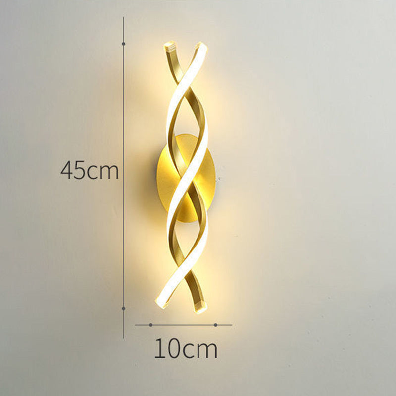 Modern Minimalist Wall Lamp | Aluminum | Warm White Light | Bedroom | Living Room | Home Decor