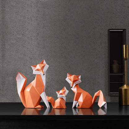 Modern Minimalist Fox Figurines: A Touch of Nature