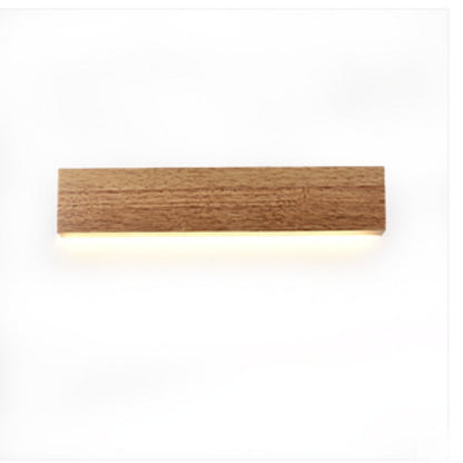 Nordic Creative Wall Lamp â€“ Modern Bedside Bedroom Lighting with LED and Wooden Shade