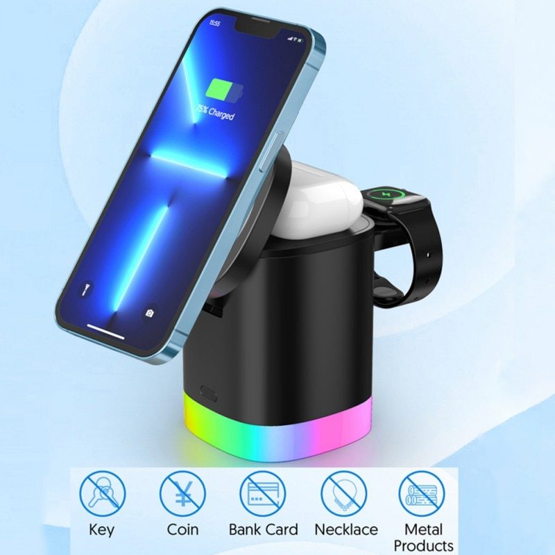 3-in-1 Magnetic Wireless Charging Station