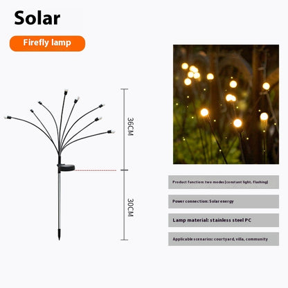 Solar Firefly Garden Lights: Waterproof and Eco-Friendly