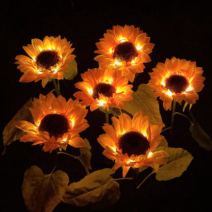 Solar Sunflower Garden Lamp-Add a Touch of Nature