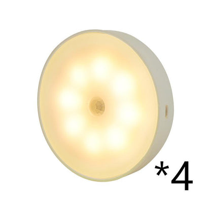 USB Rechargeable Motion Sensor Round Light â€“ Smart Illumination for Your Space - OptiChoice