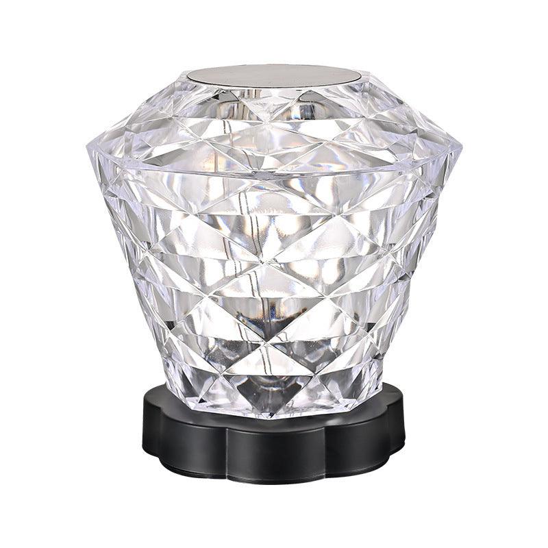 Rose Crystal Lamp Desk Light - Romantic Diamond Atmosphere LED Touch Lamp - OptiChoice