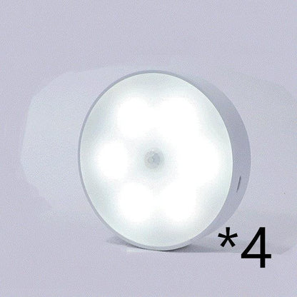 USB Rechargeable Motion Sensor Round Light â€“ Smart Illumination for Your Space - OptiChoice