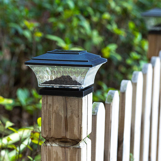 Solar-Powered Column Head Lamp-Weatherproof and Durable