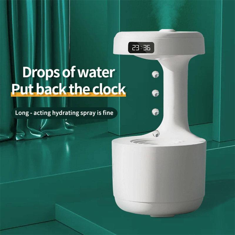 Bedroom Anti-Gravity Humidifier & Aroma Diffuser With Clock - OptiChoice