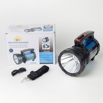 Solar Portable Searchlight Outdoor Super Bright Strong Light High Power