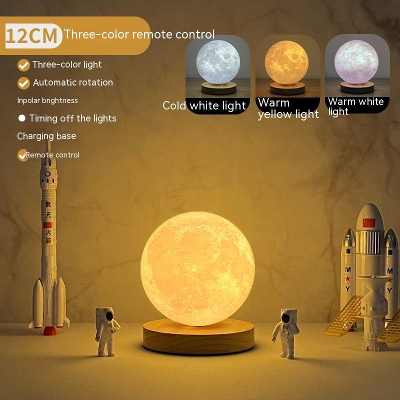 Creative 3D Magnetic Floating Levitating Moon Lamp - OptiChoice