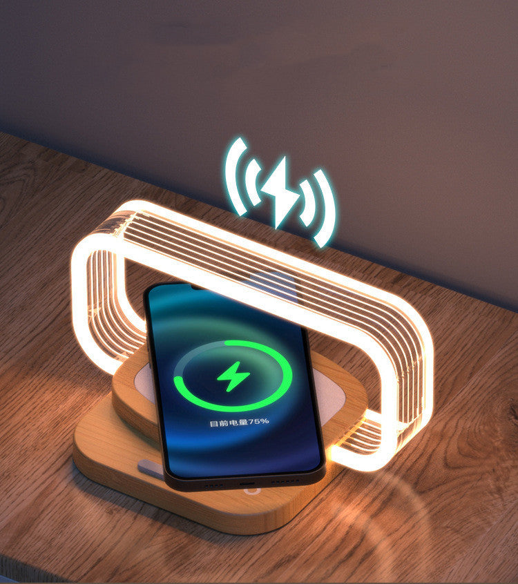 Fast Charging Wireless Phone Stand with Warm LED Light