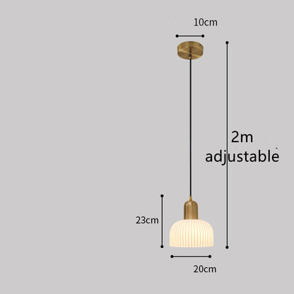 Nordic Retro Chandelier | Glass and Copper | Minimalist Design | Dining Room | Home Decor