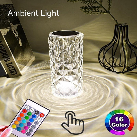 Crystal Atmosphere Rose LED Table Lamp - OptiChoice