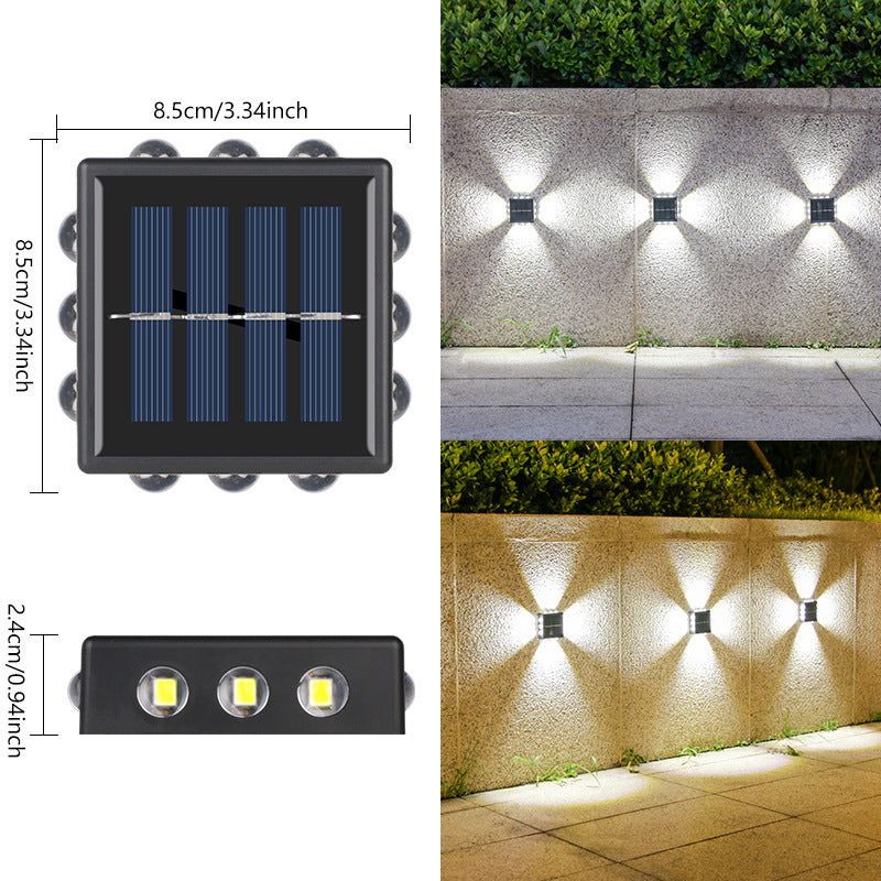 Solar Outdoor Wall Convex Mirror Lamp â€“ Modern Garden and Courtyard Lighting with IP65 Protection - OptiChoice