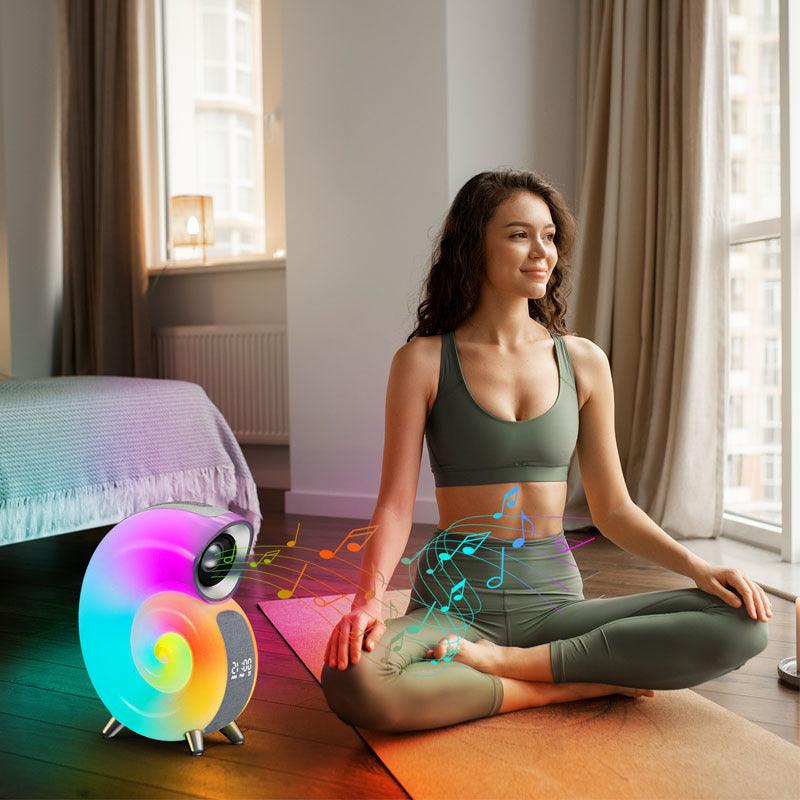 Atmosphere Light& Bluetooth Speaker& Alarm Clock  Lamp - OptiChoice