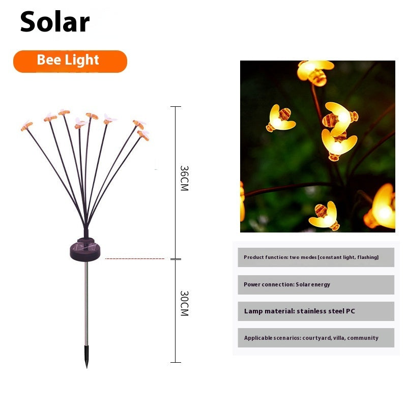 Solar Firefly Garden Lights: Waterproof and Eco-Friendly