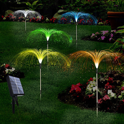 Solar Fiber LED Jellyfish Light | Outdoor Decor | Garden Lighting | Colorful | Dimmable