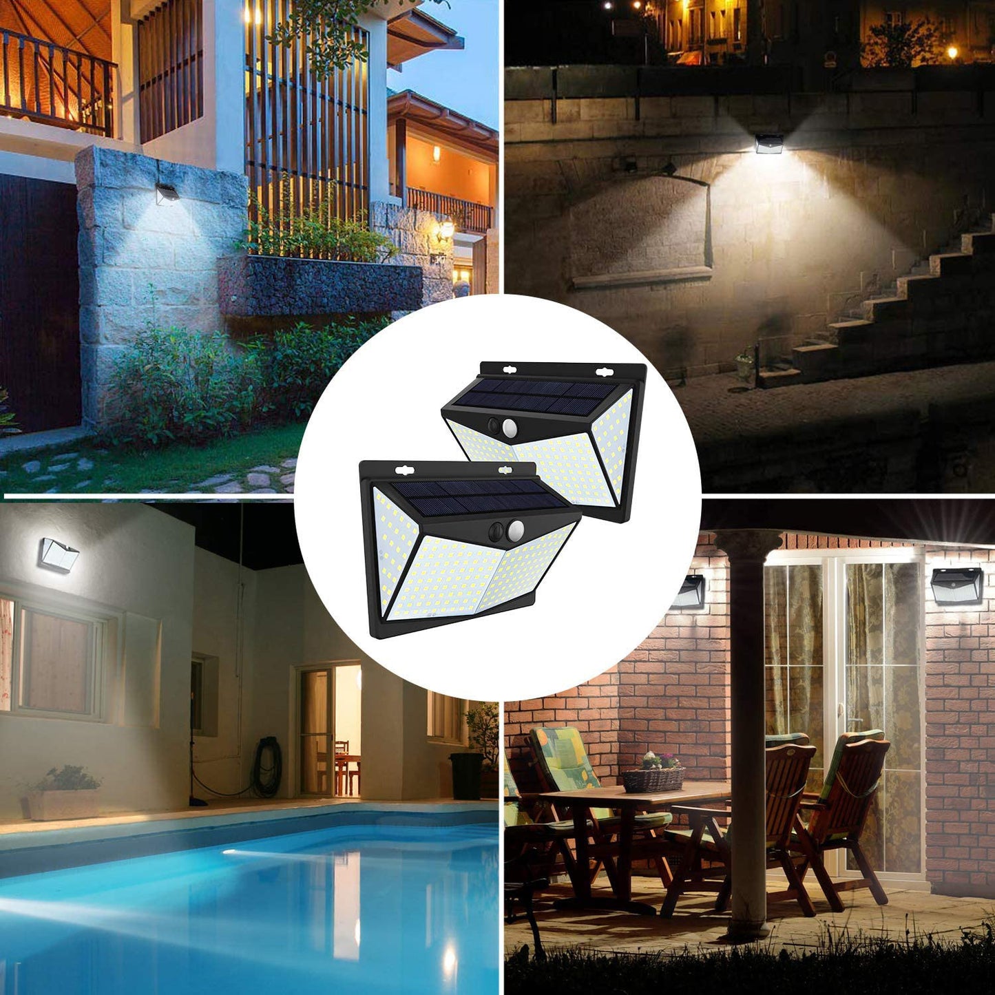 Solar-Powered Motion Sensor Wall Light-Illuminate Your Outdoor Space