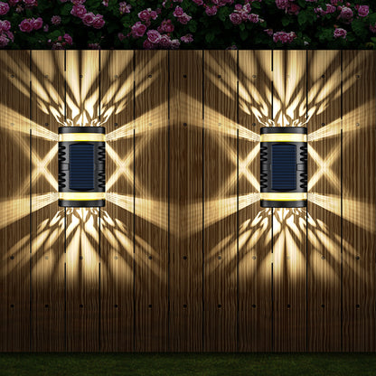 Practical Solar Wall Light with Light and Shadow Projection Effect