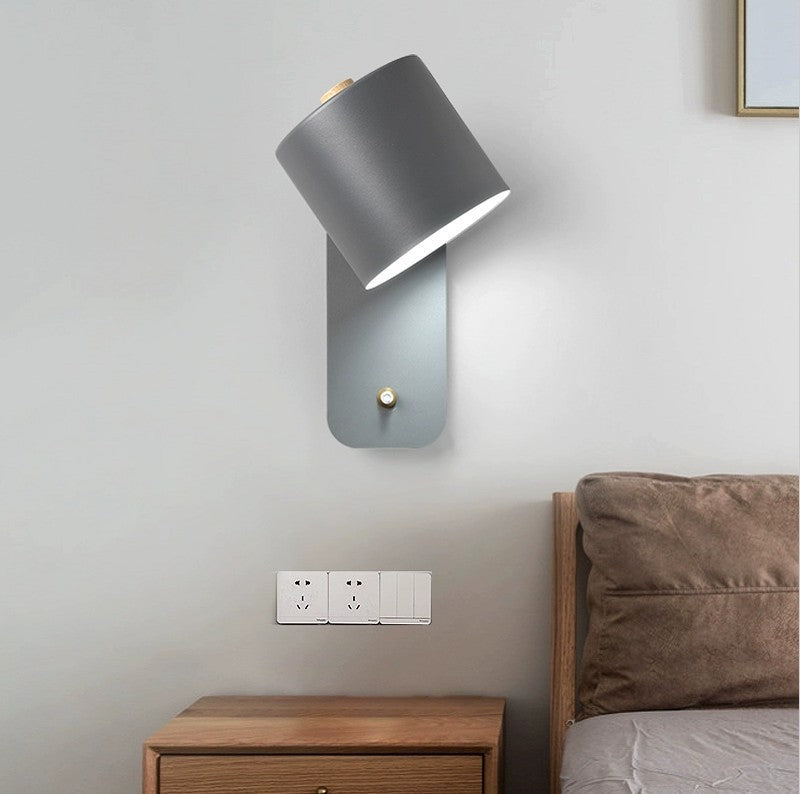 Bedroom Bedside Macaron LED Wall Lamp - Stylish & Minimalist Lighting for Modern Spaces