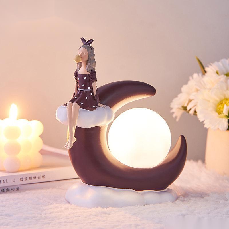 Nordic Bubble Girl Moon Light: A Magical Christmas Decor