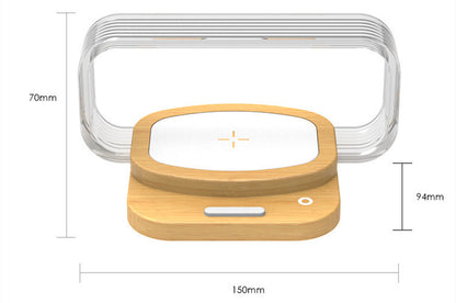 Fast Charging Wireless Phone Stand with Warm LED Light