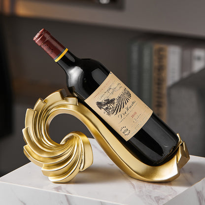 Gold Spiral Wine Rack | Minimalist Design | Luxury | Home Decor | Wine Storage