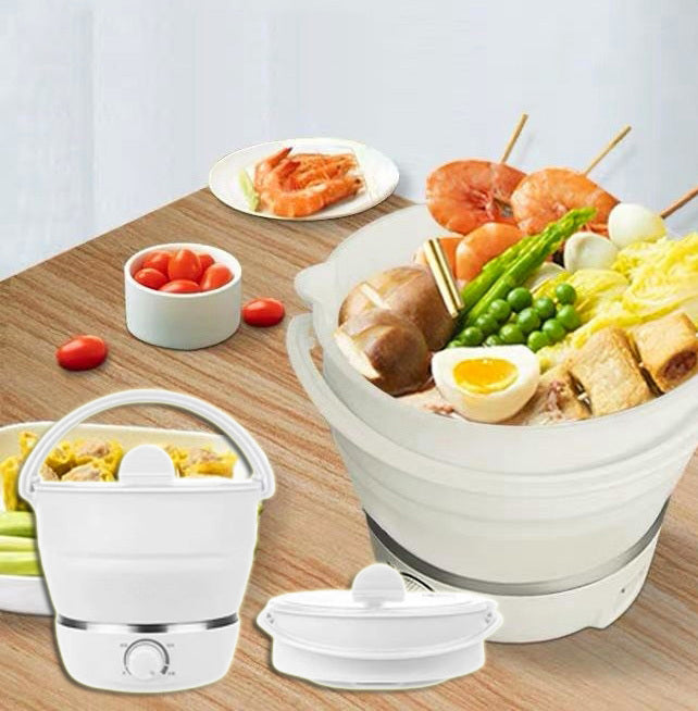 Portable Folding Electric Cooker - Multifunctional Travel Hot Pot