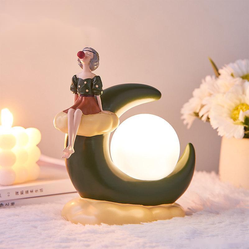 Nordic Bubble Girl Moon Light: A Magical Christmas Decor