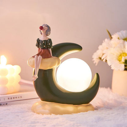 Nordic Bubble Girl Moon Light: A Magical Christmas Decor