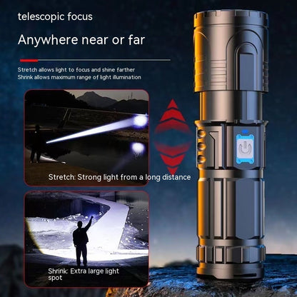 Outdoor USB Charging Power Torch â€“ Compact, Waterproof, and Versatile for Hiking and Camping